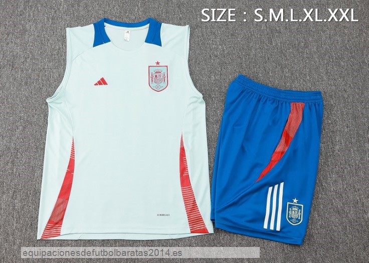 Nuevo Entrenamiento Sin Mangas Conjunto Completo Argentina 2024 Azul Baratas